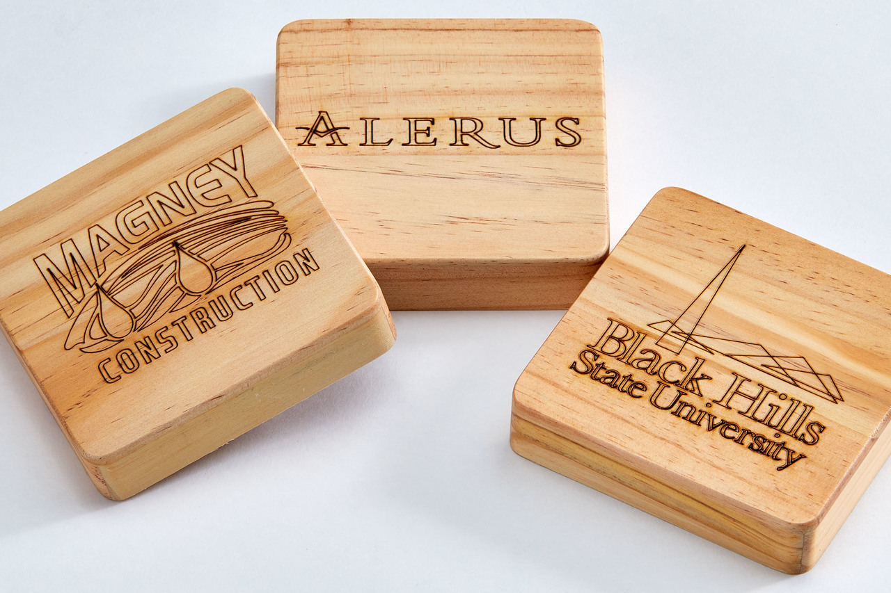 engraved with your logo or messaging